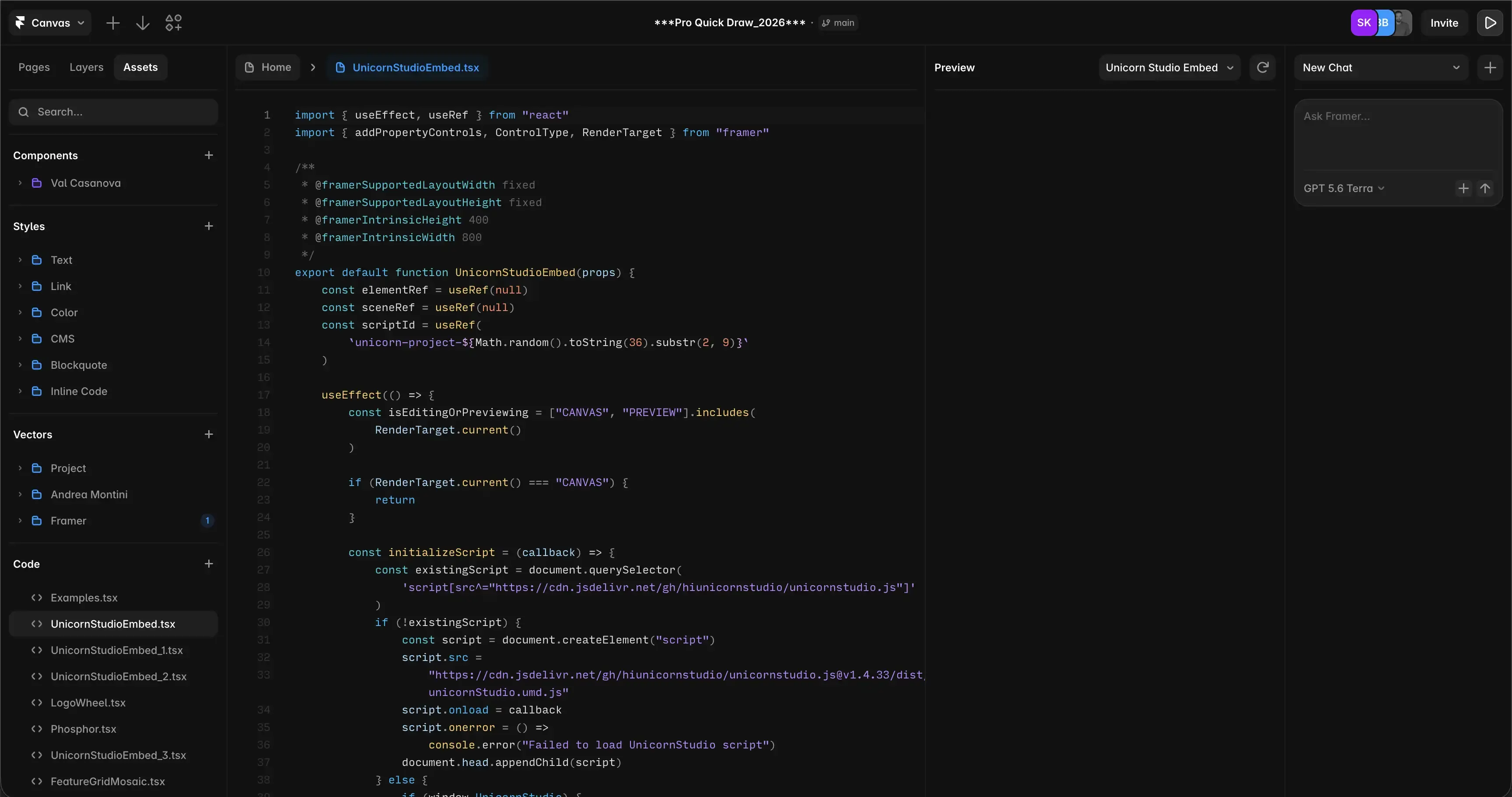 Framer component optimization