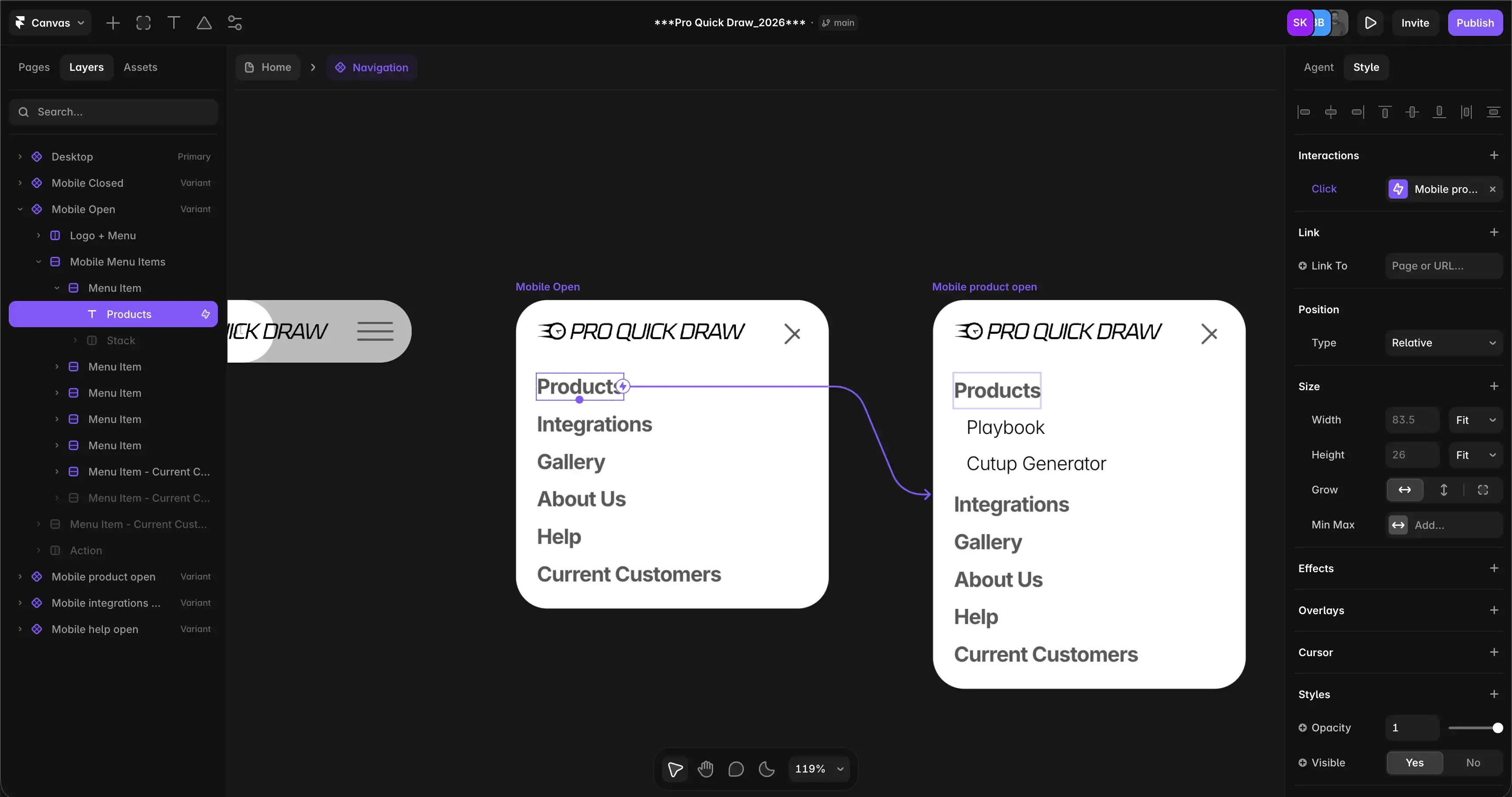 Navigation and internal links