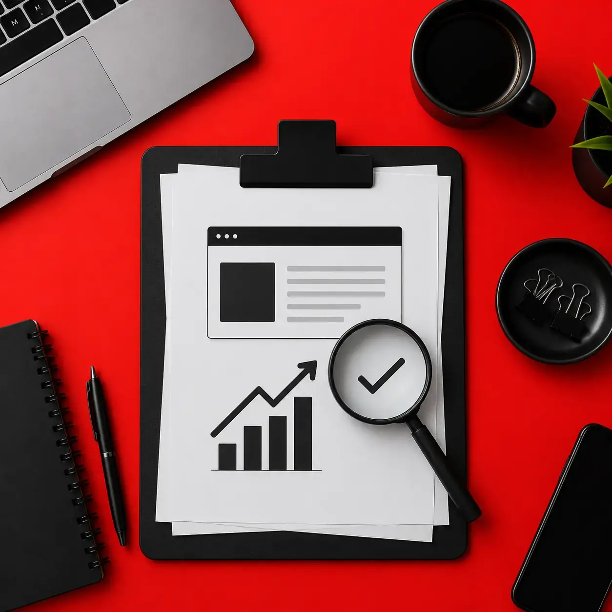 Service business website case study template