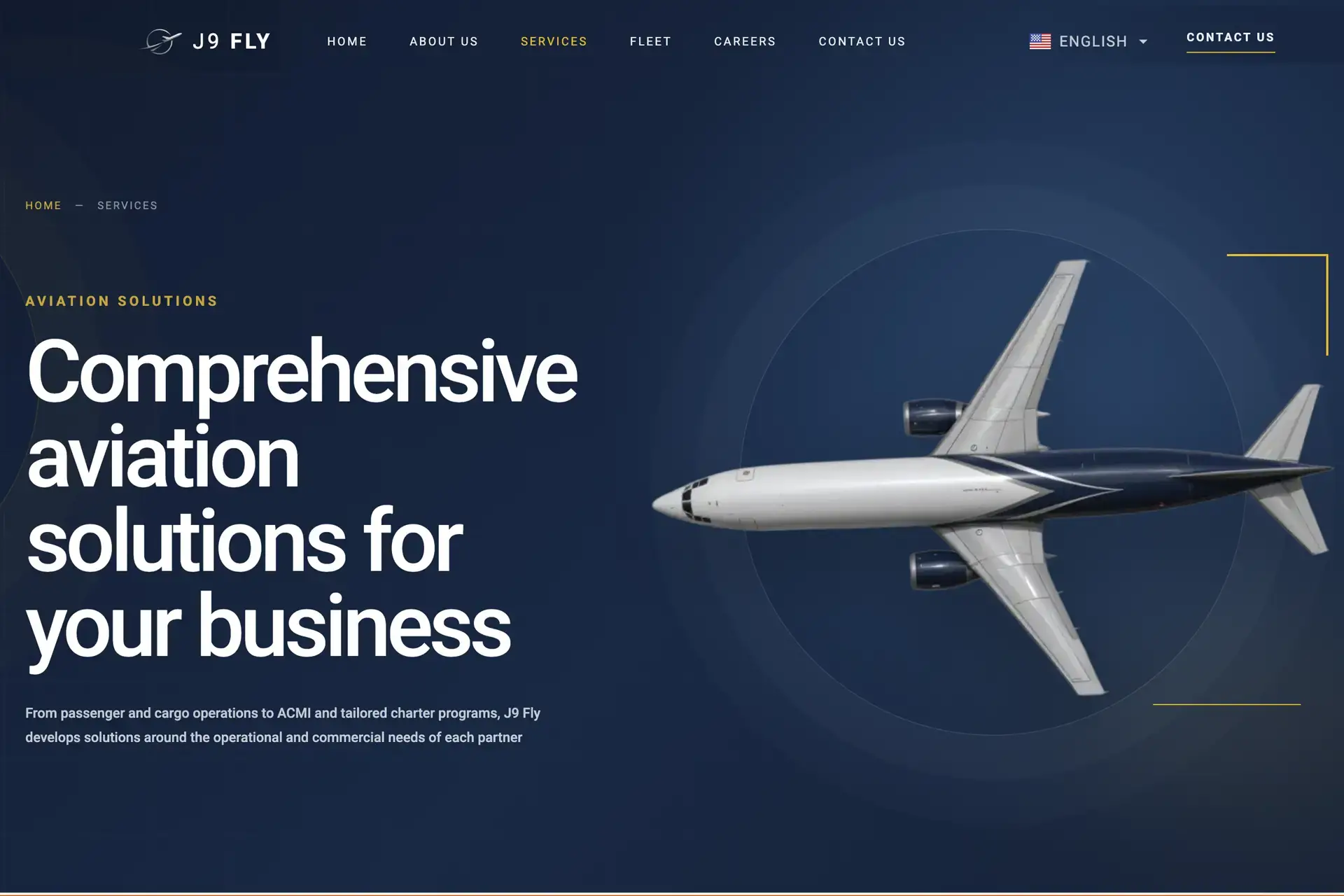 J9 Fly aviation service presentation