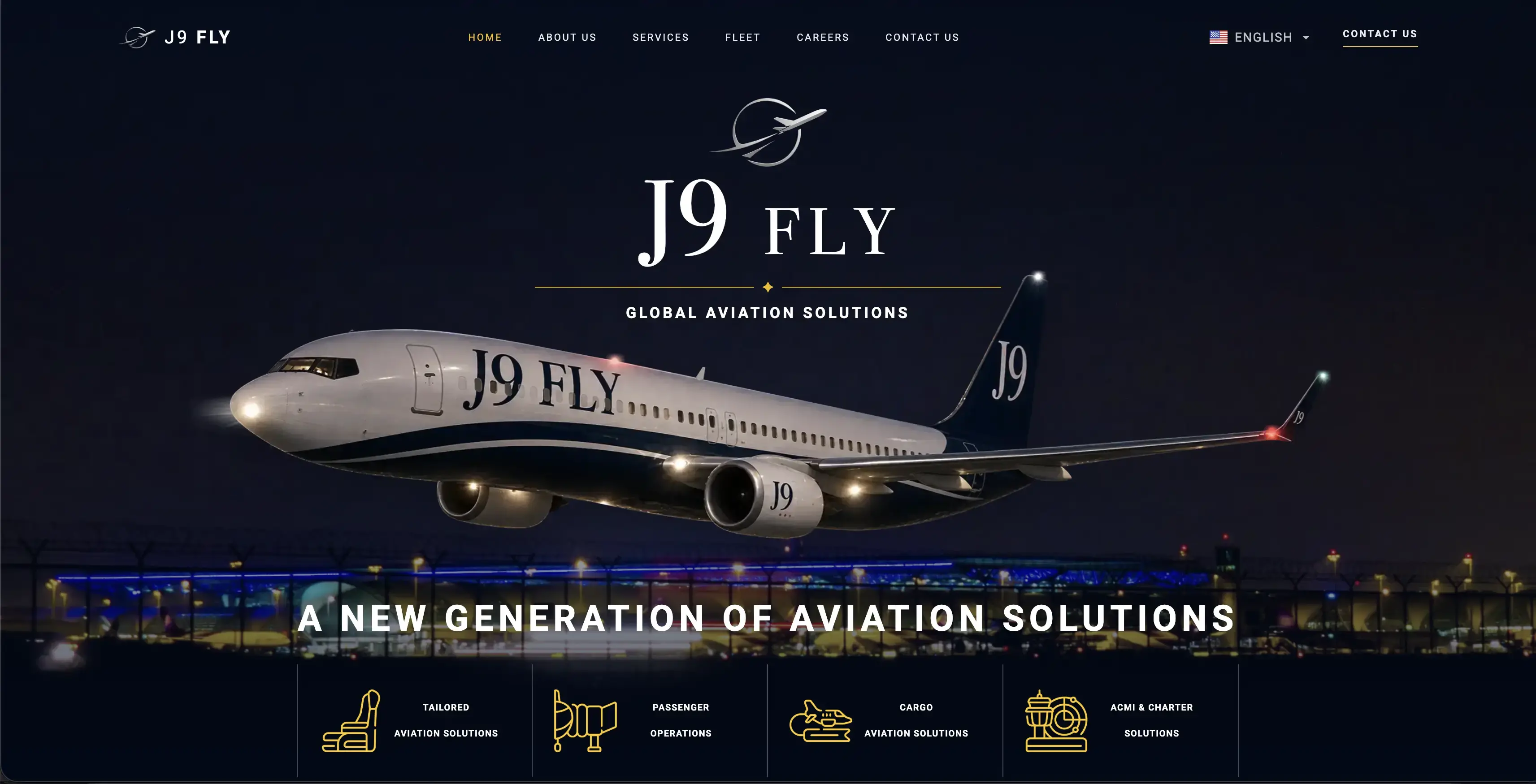 Aviation website design and development case study for J9 Fly