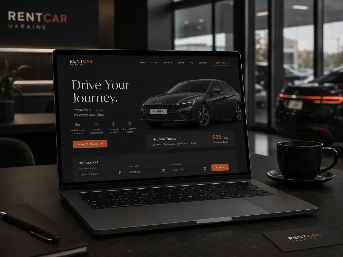 Car Rental Website Design
