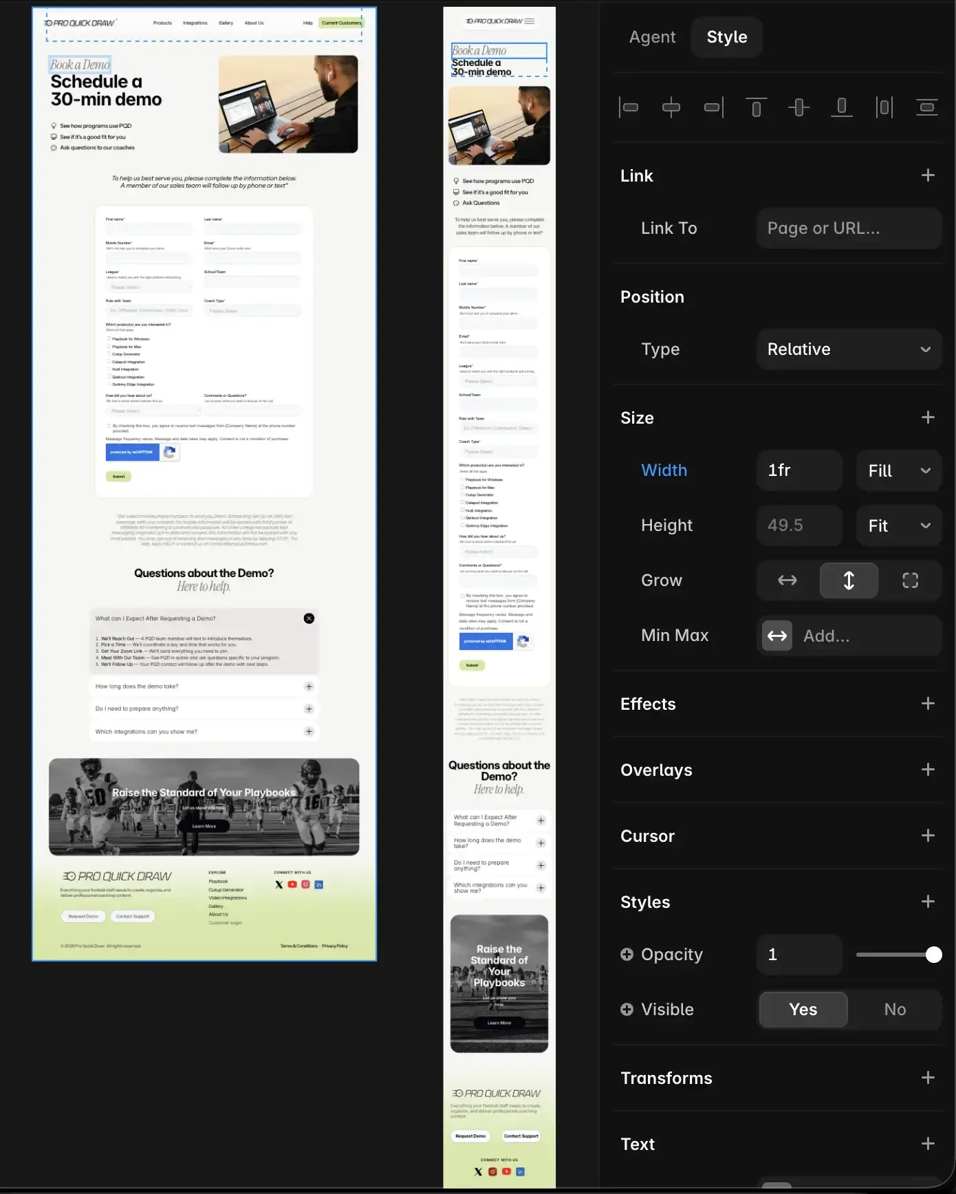 Framer SEO optimization case study for Pro Quick Draw website